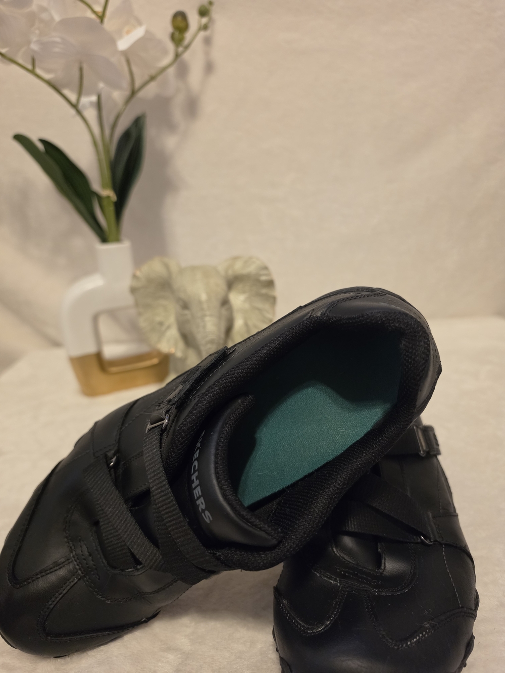 Skechers Men’s Black Casual Slip-On Sneakers